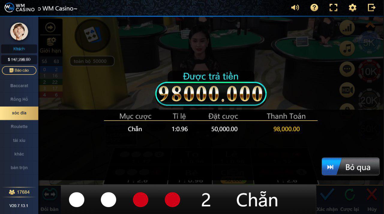 Sảnh chơi bài trực tuyến tức thì tốt nhất của WM Casino (Hình 3)