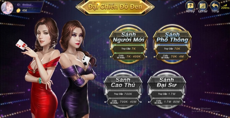 Tham gia game Đại chiến đỏ đen để nhận thưởng